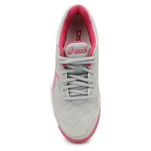 ASICS Women's Athletic Shoe in Light Gray and Pink
